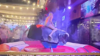 Mechanical bull riding May 26th 2024 made in Spain you must watch it #9