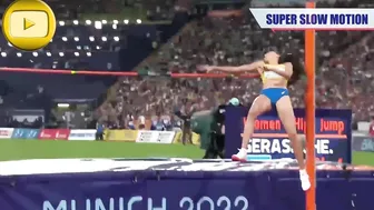 [SuperSlowMotion] Another 5 Women High Jump European Athletics Championships in Munich 2022 #10