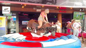 Mechanical bull riding♥️♥️noche de toro 21 de Junio 2024 en Benidorm #9