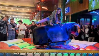 Mechanical bull riding May 9th 2024 in Benidorm Spain ????????????