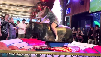 Mechanical bull riding May 9th 2024 in Benidorm Spain ♥️♥️♥️♥️♥️♥️ #3