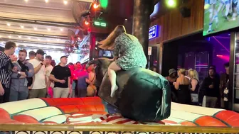 Mechanical bull riding May 9th 2024 in Benidorm Spain ♥️♥️♥️♥️♥️♥️ #6