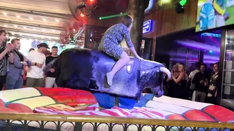 Mechanical bull riding May 9th 2024 in Benidorm Spain ♥️♥️♥️♥️♥️♥️ #8