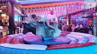 excellent mechanical bull riding November 20th 2023 in Spain ♥️♥️♥️♥️ #10