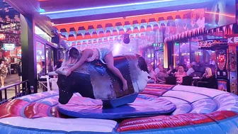 excellent mechanical bull riding November 20th 2023 in Spain ♥️♥️♥️♥️ #5