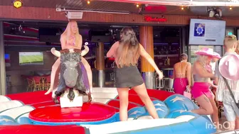 Midnight mechanical bull riding 20th of June 2024 in Benidorm made in Spain ♥️♥️ #2