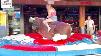 Midnight mechanical bull riding 20th of June 2024 in Benidorm made in Spain ♥️♥️ #5