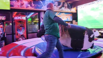 Mechanical bull riding February 27th 2024 in Benidorm #2