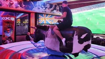 Mechanical bull riding February 27th 2024 in Benidorm #4