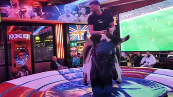 Mechanical bull riding February 27th 2024 in Benidorm #5