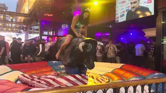 Mechanical bull riding May 10th 2024 made in ♥️♥️ #1