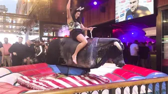 Mechanical bull riding May 10th 2024 made in ♥️♥️ #2