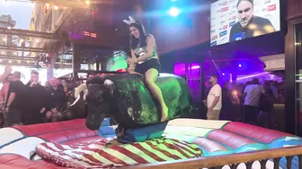 Mechanical bull riding May 10th 2024 made in ♥️♥️ #3