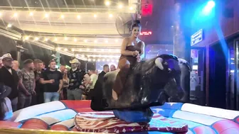 Mechanical bull riding April 27th 2024 in Benidorm Spain ♥️♥️♥️♥️ #5