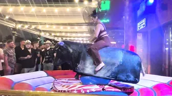 Mechanical bull riding April 27th 2024 in Benidorm Spain ♥️♥️♥️♥️ #8