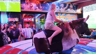 Mechanical bull riding February 22nd 2024 in Benidorm ♥️♥️♥️♥️♥️♥️ #2