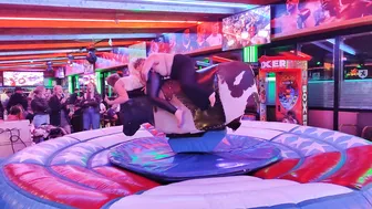 Mechanical bull riding March 8th 2024 in Benidorm Spain. ♥️♥️♥️♥️ #10