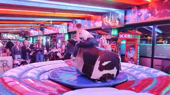 Mechanical bull riding March 8th 2024 in Benidorm Spain. ♥️♥️♥️♥️ #4