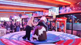 Mechanical bull riding March 8th 2024 in Benidorm Spain. ♥️♥️♥️♥️ #5