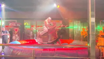 Mechanical bull riding May 23rd 2024 in Benidorm Spain ♥️♥️♥️♥️♥️♥️ #3