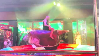 Exclusive mechanical bull riding June 4th 2024 in Benidorm Spain ♥️♥️ #10