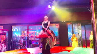 Exclusive mechanical bull riding June 4th 2024 in Benidorm Spain ♥️♥️ #3