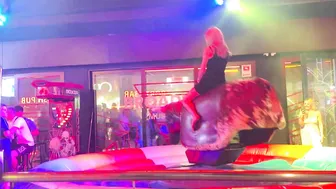 Exclusive mechanical bull riding June 4th 2024 in Benidorm Spain ♥️♥️ #5