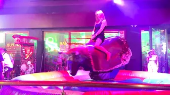 Exclusive mechanical bull riding June 4th 2024 in Benidorm Spain ♥️♥️ #6