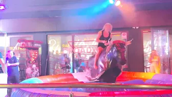 Exclusive mechanical bull riding June 4th 2024 in Benidorm Spain ♥️♥️ #9