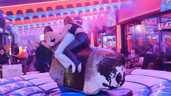 mechanical bull riding October 30th 2023 in Benidorm Spain ♥️♥️♉ #10