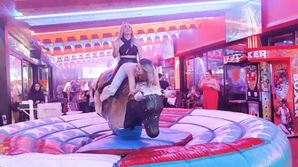 mechanical bull riding October 30th 2023 in Benidorm Spain ♥️♥️♉ #5