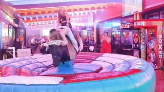 mechanical bull riding October 30th 2023 in Benidorm Spain ♥️♥️♉ #7