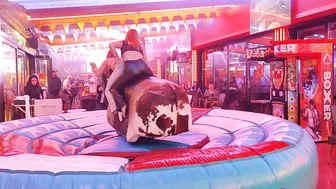 mechanical bull riding October 30th 2023 in Benidorm Spain ♥️♥️♉ #9