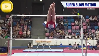 [SuperSlowMotion] Top 6 Women Uneven Bars Russia Cup 2022 #10