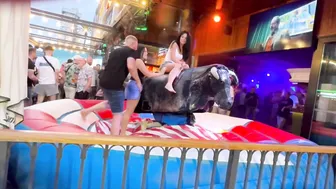 Mechanical bull riding may 2nd 2024 in Benidorm Spain ♥️♥️♥️♥️ #2