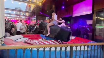 Mechanical bull riding may 2nd 2024 in Benidorm Spain ♥️♥️♥️♥️ #3