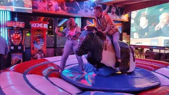 mechanical bull in Benidorm April 5th 2024 in Benidorm