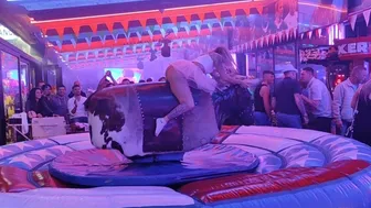 Mechanical bull riding December 18th 2023 in benidorm ♉