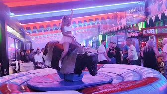 Mechanical bull riding December 18th 2023 in benidorm ♉ #8