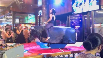 Latest mechanical bull riding May 20th 2024 in Benidorm Spain ♥️♥️ #1