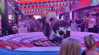 excellent mechanical bull riding December 12th 2023 ♥️♥️♉ #1