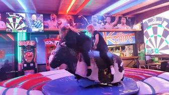 Mechanical bull riding March 5th 2024 in Benidorm ♥️♥️♥️♥️♥️♥️ #2