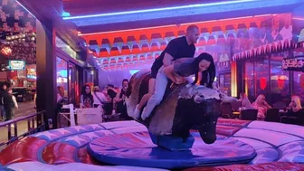 Mechanical bull riding November 21st 2023 in Benidorm ♉ #1