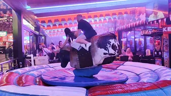 Mechanical bull riding November 21st 2023 in Benidorm ♉ #3