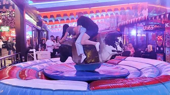 Mechanical bull riding November 21st 2023 in Benidorm ♉ #8