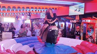 Fun mechanical bull riding December 15th 2023 ♥️♥️ #8