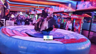 Beautiful mechanical bull riding March 1st 2024 in Benidorm ♥️♥️♥️♥️l ♉ #8