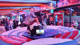 Beautiful mechanical bull riding March 1st 2024 in Benidorm ♥️♥️♥️♥️l ♉ #9