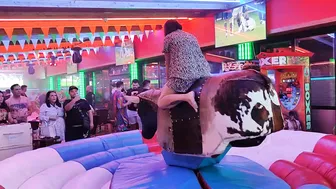 This is my best latest funny bull riding October 12th 2023 made in Benidorm ♉ #4