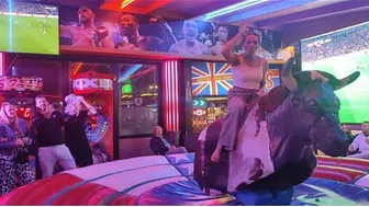 Mechanical bull riding 26th February 2024 in Benidorm ????????????